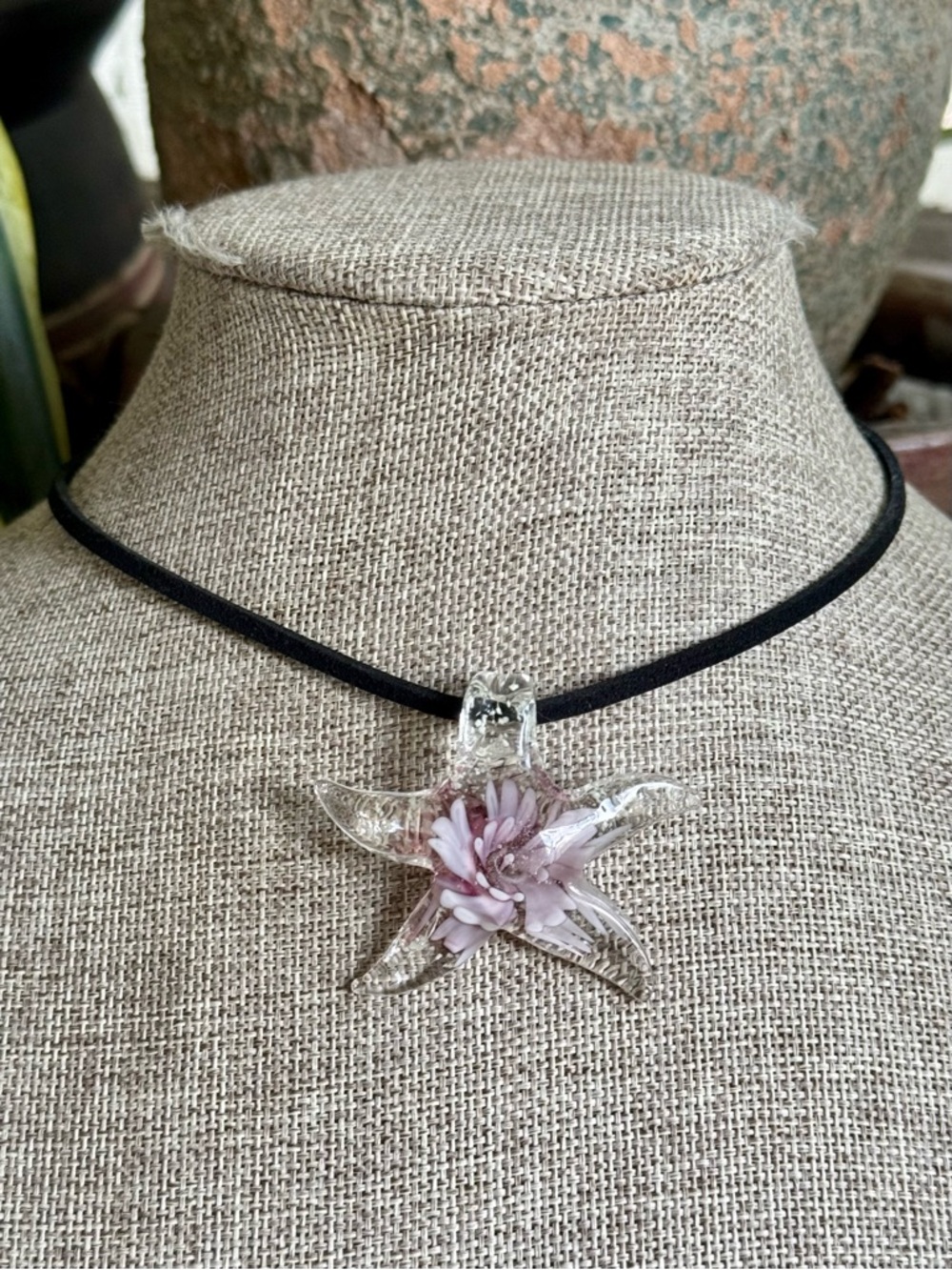 Boho Mermaid Glass Sea Star Choker